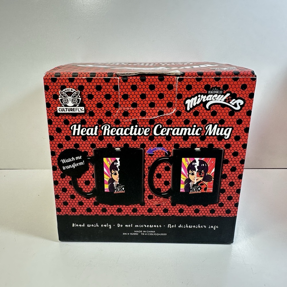 Miraculous Ladybug Coffee Mug by Zagtoon Heat Reactive Ceramic Cup 2020